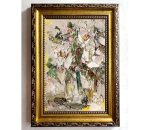 WHITE FLORAL BOUQUET ORIGINAL OIL PAINTING